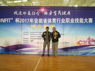 我校健身健美队在2017年安徽省体育行业职业技能大赛中喜获佳绩